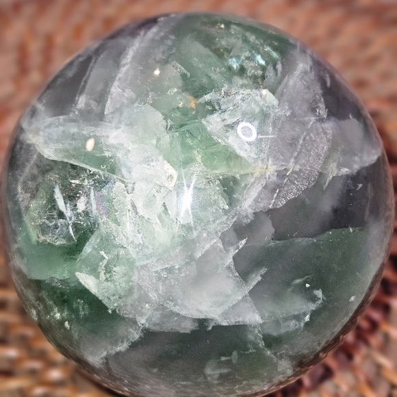 3 Rainbow Fluorite Piece Bundle - Picture 4 of 5